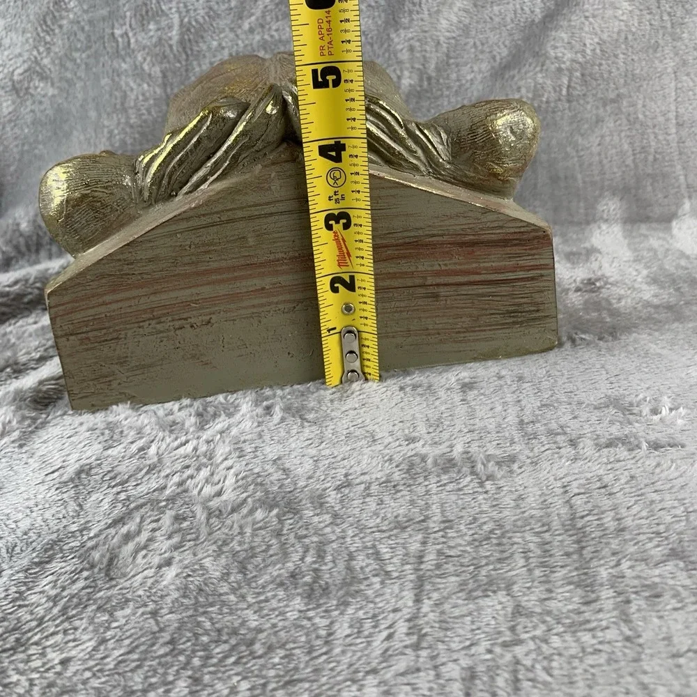Lions Head Resin Wall Shelf Sconce Gold Color Classical Rococo Hollywood Regency